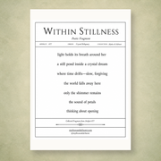 Within Stillness - Lotus Crystal Art Print - 5x7 Archival Yoga Meditation Print