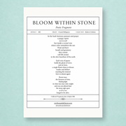 Bloom Within Art Print - 5x7 Botanical Crystal Poppy Art