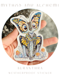 Auranthra - Fairycore Butterfly Sticker – Whimsical Fantasy Illustration Weatherproof Monarch Vinyl Sticker