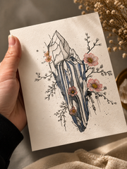 Tales of Becoming Crystal Waterfall Art Print