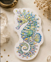 Seahorse Watercolor Fantasy Ocean Life Art Print