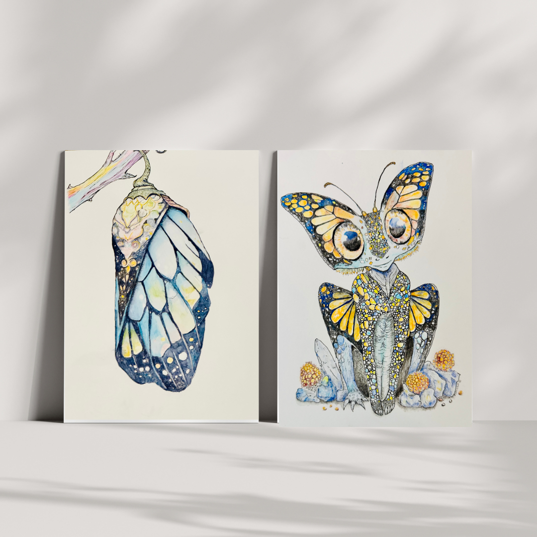 Chrysalis Art Print – Metamorphosis & New Beginnings Print | Butterfly Wall Decor
