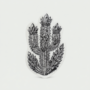 Crystal Cactus Sticker – 4" Mystical Desert Crystal Vinyl Decal