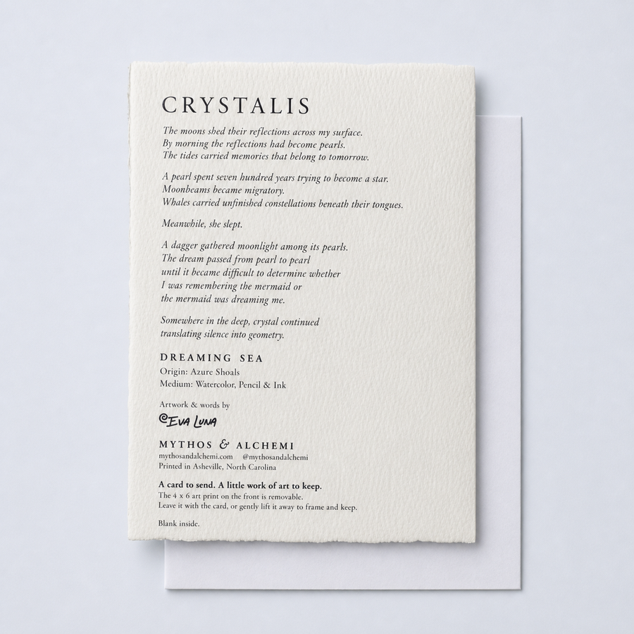Crystalis Mermaid Crystal Art Greeting Card – 5x7