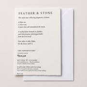 Feather & Stone Raven Art Greeting Card – 5x7