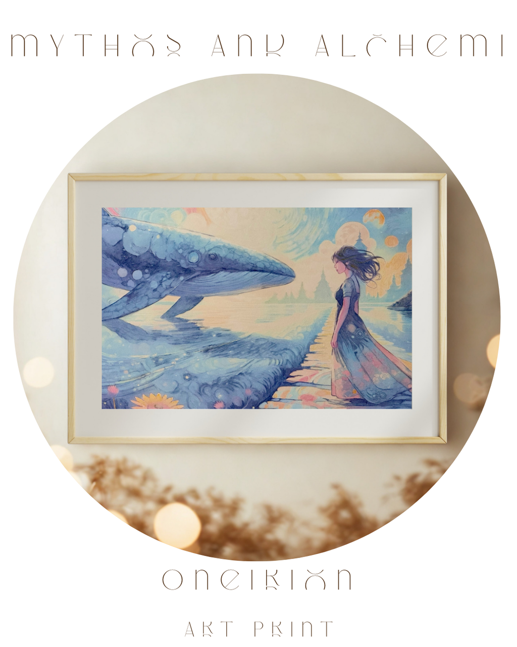 Oneirion – The Temple of Dreams | Whale Surrealism Archival Art Print