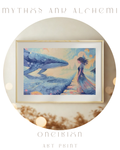 Oneirion – The Temple of Dreams | Whale Surrealism Archival Art Print