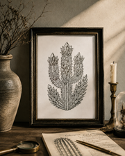 Crystal Cactus Art Print – Mystical Desert Crystal Art with Poetry