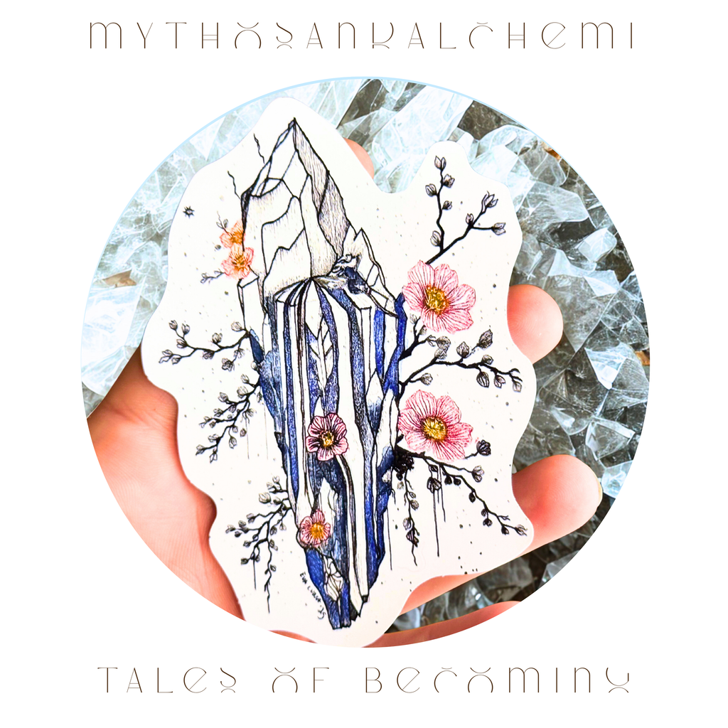 Tales of Becoming Crystal Waterfall Art Print