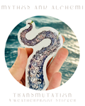 Transmutation - Octopus Tentacle Sticker - Weatherproof Vinyl Bumper Sticker, Laptop Sticker